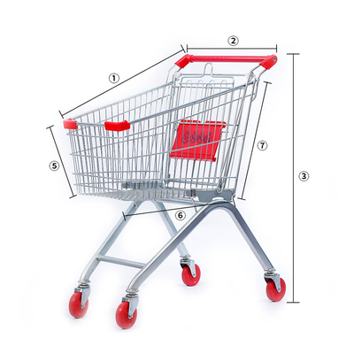 Manufacturer 125L Folding Supply Europe Supermarket Carts Shopping Trolley