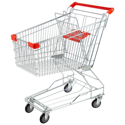 High Quality Cheap Asian Style 125L Supermarket Grocery Shopping Trolley Cart